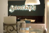Большая стена в ресторане Sancho's