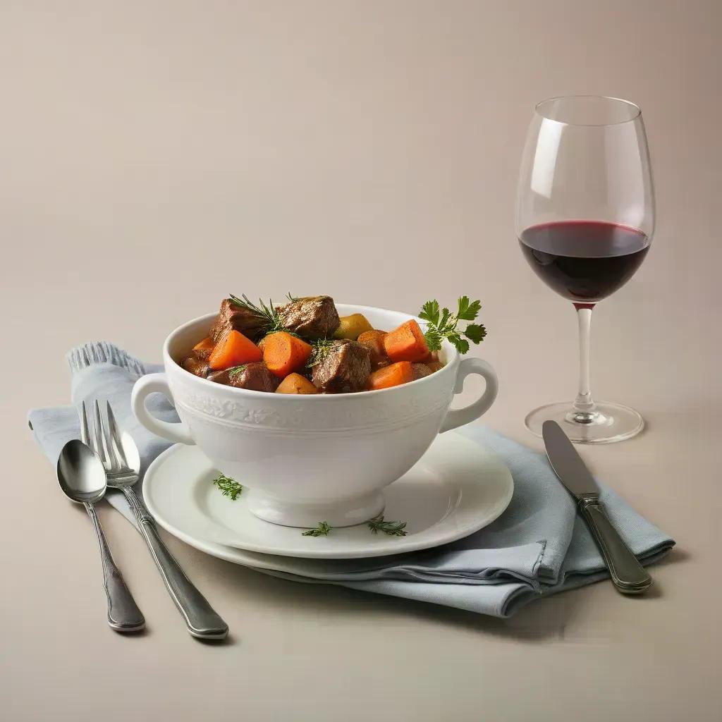 Фрикасе блюдо из мяса, тушённого в сливках и вине