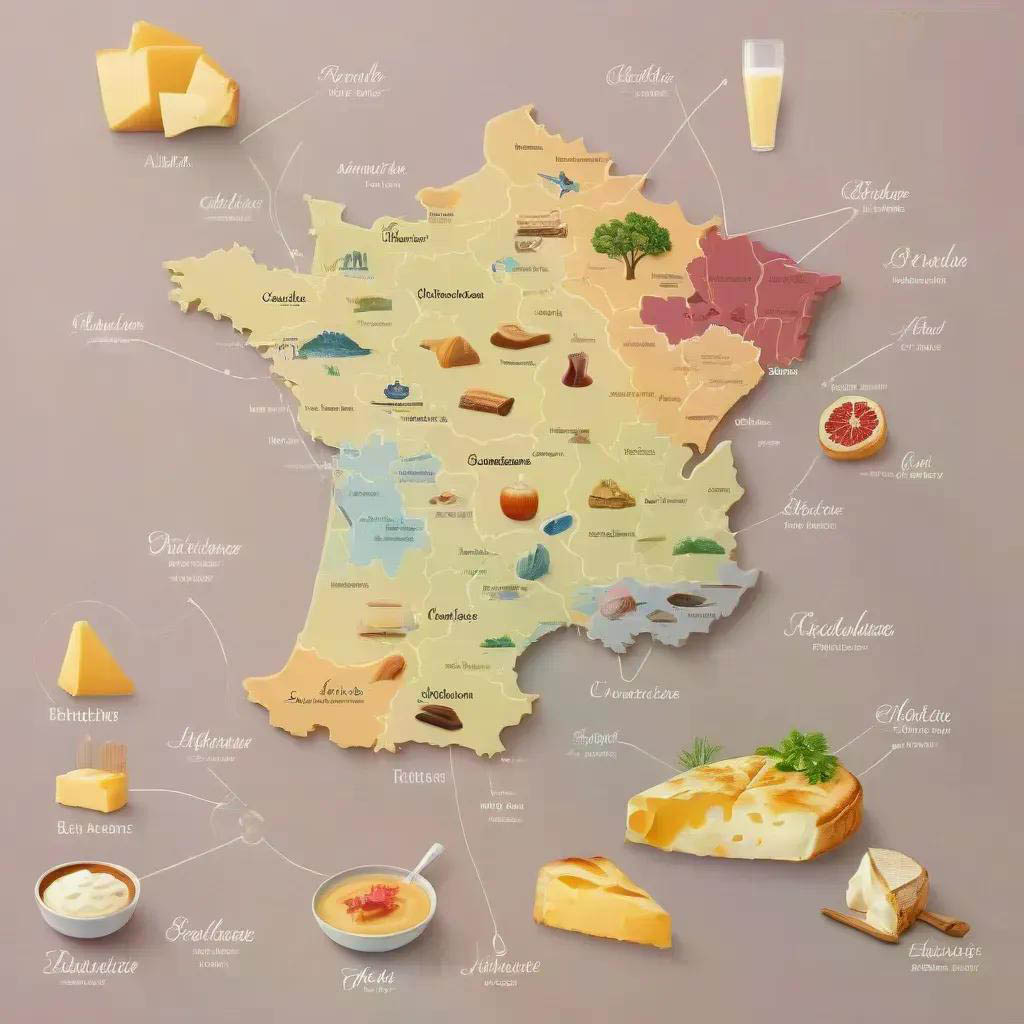 Французского гастрономическая схема