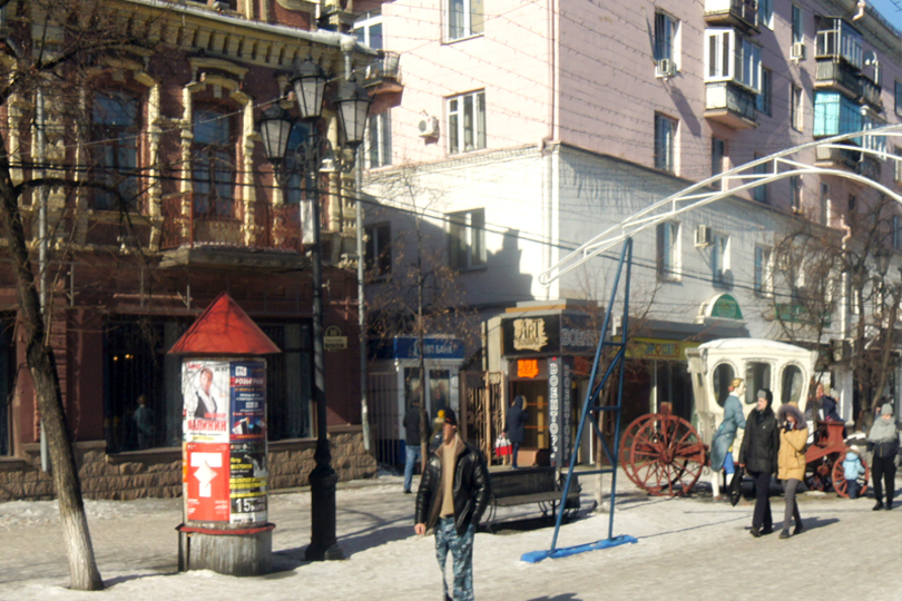 Здание шашлычной Мангал Хаус на Арбате