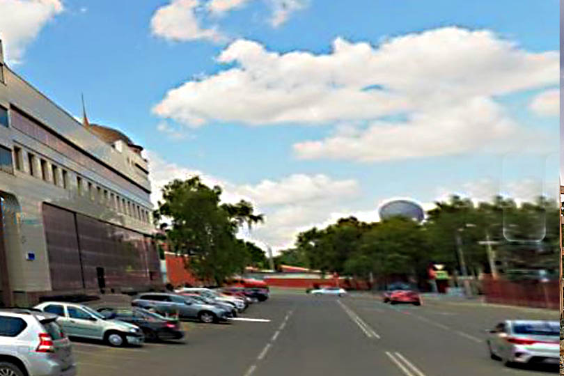 Вид на Дворец Пионеров с улицы Карла Маркса Челябинск